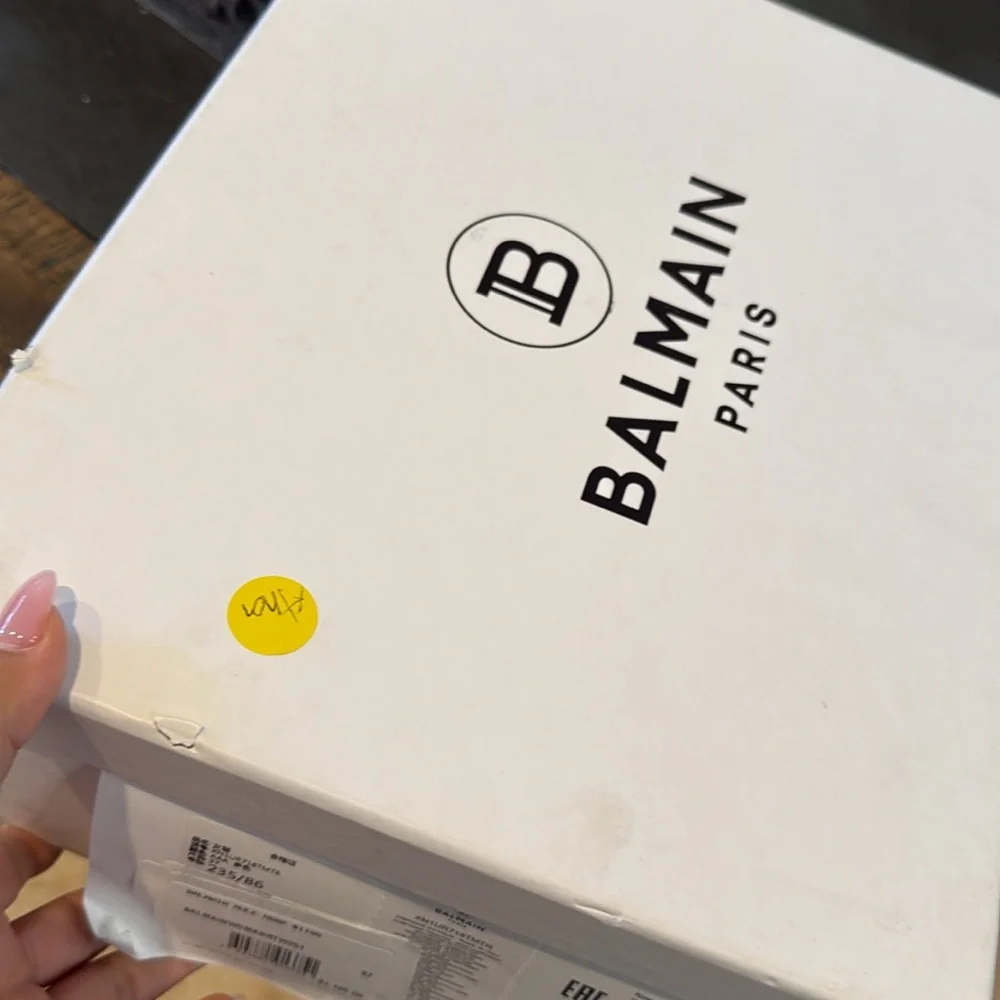 BALMAIN Ulla Tapestry Monogram Mules - Picture 11 of 12